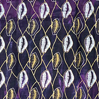 Violet Cowrie Djembe Hat
